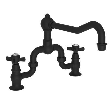 NEWPORT BRASS Kitchen Bridge Faucet in Flat Black 9451/56